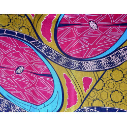 African Wax Fabric online Purple Circles | Madibashop