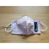 Reversible cloth face mask with beautiful pink fabric 100% cotton