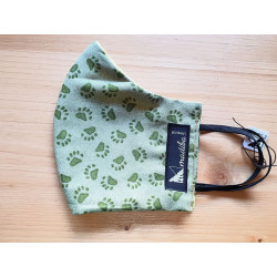 Reversible cloth face mask with beautiful fabric animal print