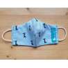 Reversible cloth face mask with giraffes fabric 100% cotton