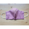 Masque réversible en tissu Rose pastel-tile 100% coton _ 1