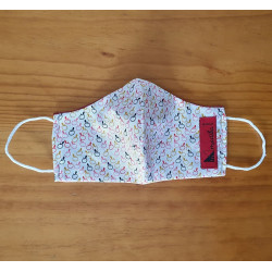 Reversible cloth face mask with apple fabric 100% cotton