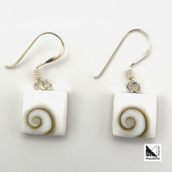 Silver and shell earrings...