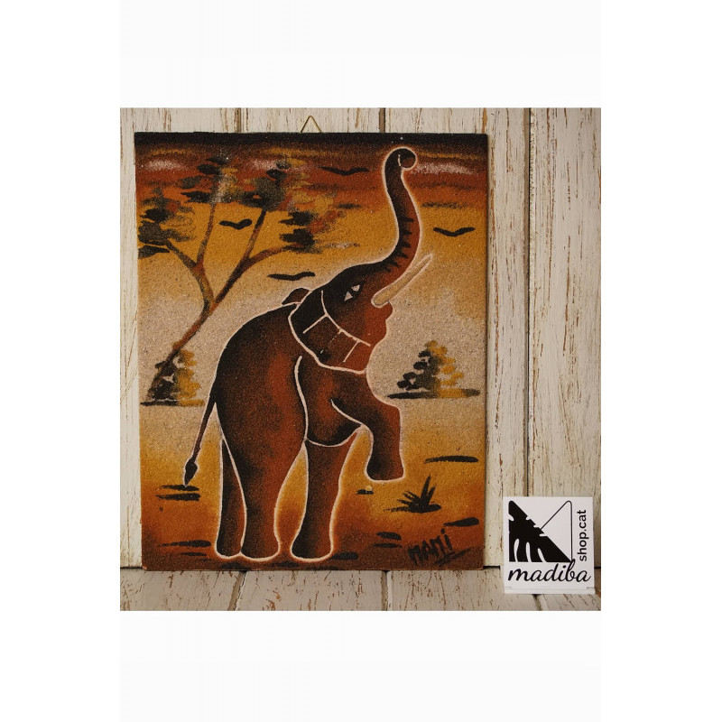 Arte de arena de Mami - Elefante
