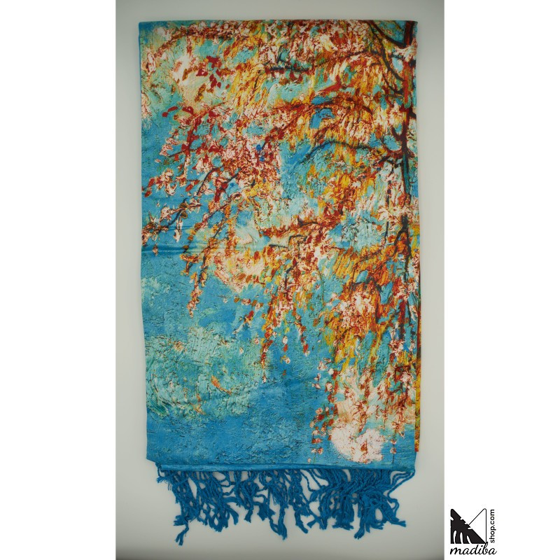 Silk 100% - Very soft and warm silk scarf/fleece for autumn and winter _ 3