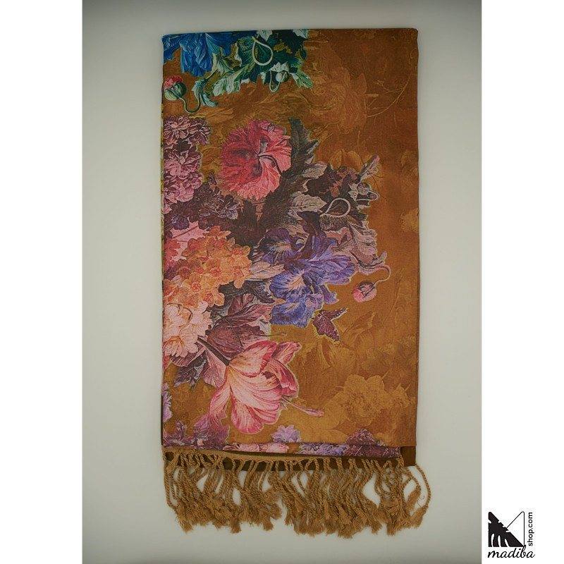Silk 100% - Very soft and warm silk scarf/fleece for autumn and winter _ 1