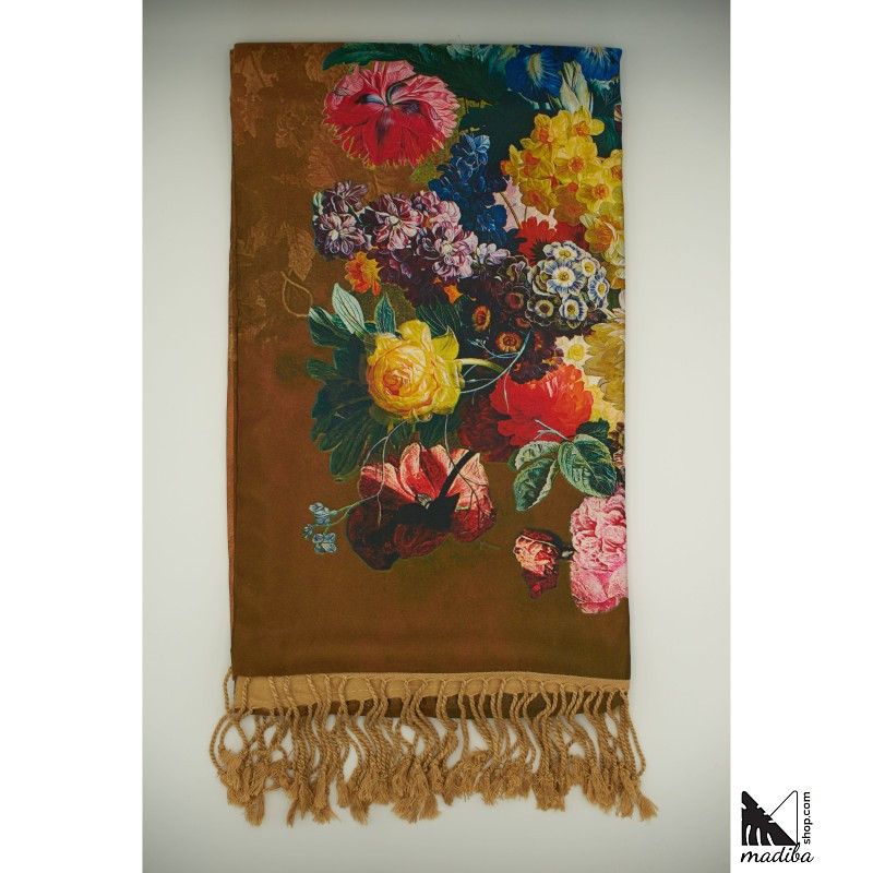Silk 100% - Very soft and warm silk scarf/fleece for autumn and winter _ 2