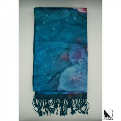 Silk 100% - Very soft and warm silk scarf/fleece for autumn and winter _ 1
