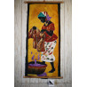 Art africain en batik - Femme travailleuse