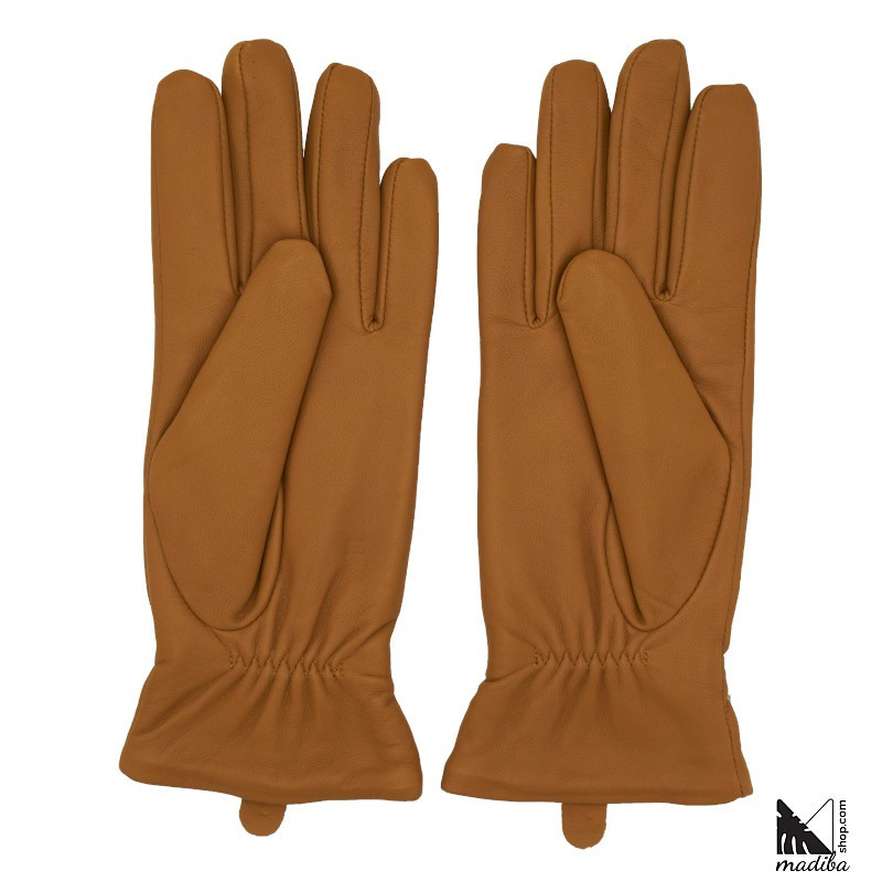 Leather gloves - metal part model _ 2