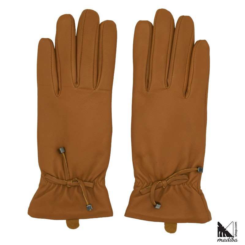 Leather gloves - metal part model _ 6