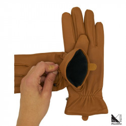 Leather gloves - metal part model _ 3