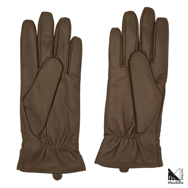 Leather gloves - metal part model _ 9