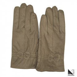 Leather gloves - Flower model _ 7
