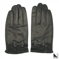 Leather gloves - Flower model _ 9