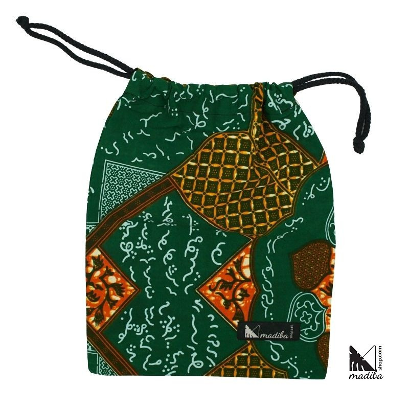 Madiba breakfast / snack bag african WAX fabric _ 1