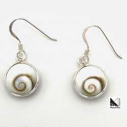 Silver and shell earrings...