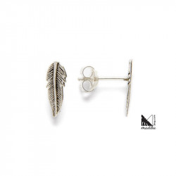 Silver earrings - Feather | Madibashop