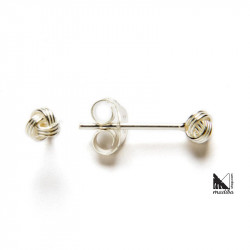 Silver earrings - Knot