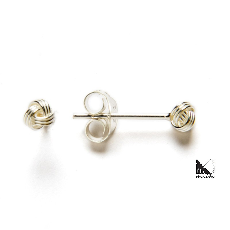 Silver earrings - Knot