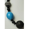 Lac Rose necklace with ebony