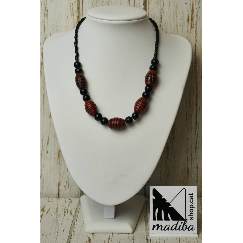 Red glass necklace
