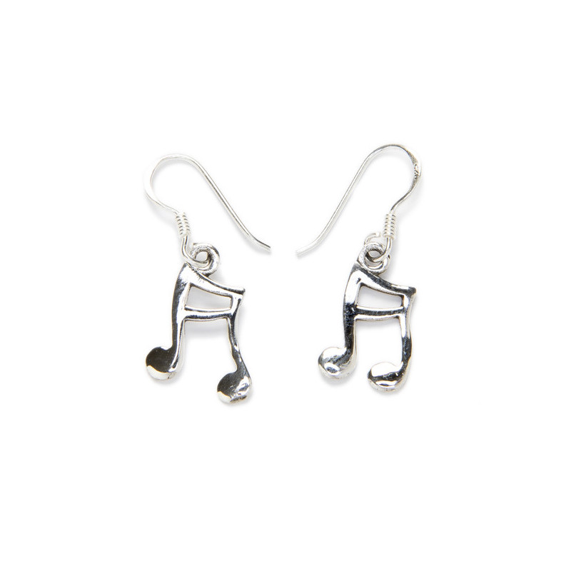 Musical note - Silver earrings _ 1