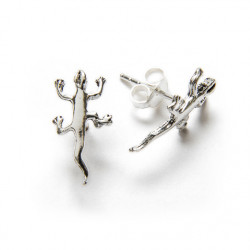 Silver earrings  - Lizard| Madibashop