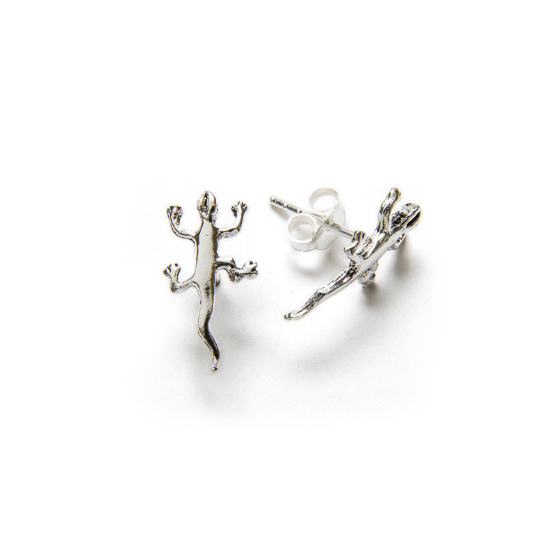 Lizard - Silver earrings _ 1