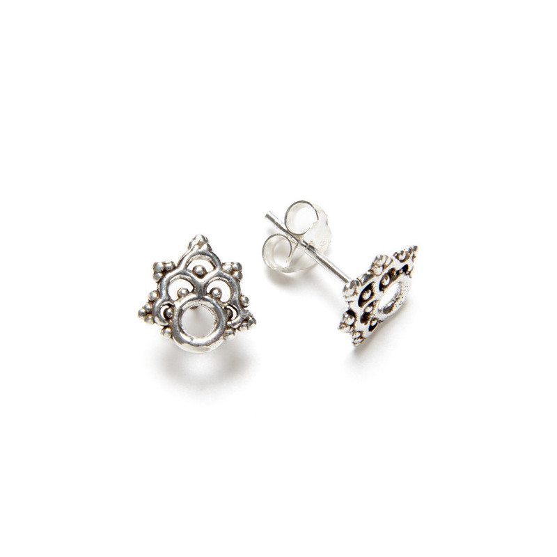 Ethnic - Silver earrings _ 1