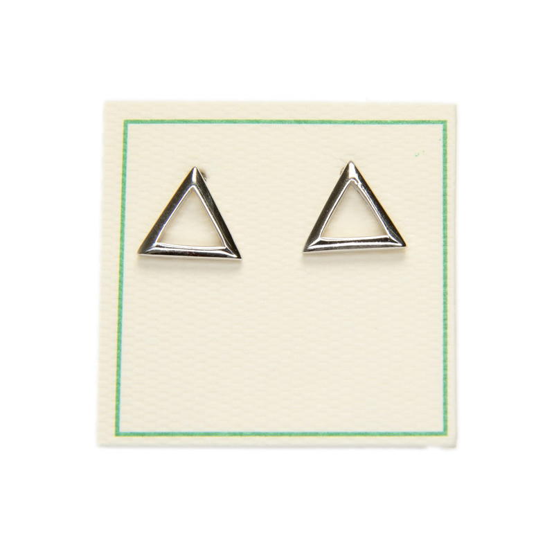 Triangle - Silver earrings _ 1