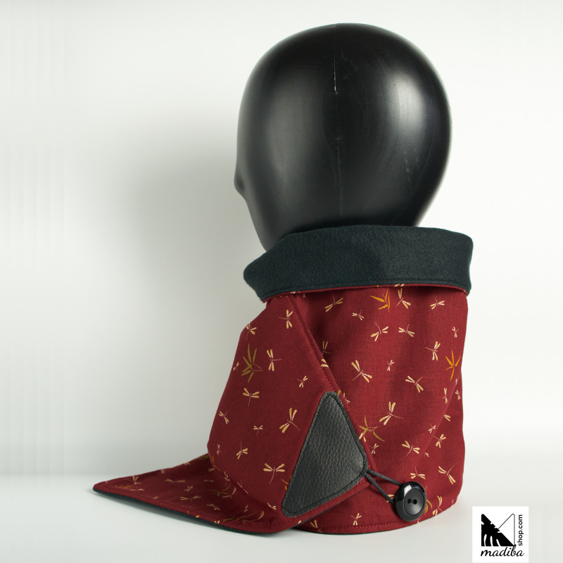TONBO TO TAKE RED Fleece Collar _ 3