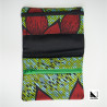 Multipurpose wallet African wax fabric | Madibashop