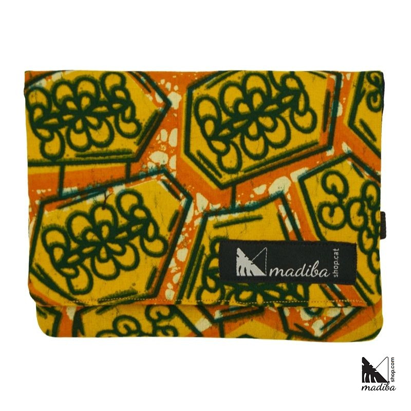 Multipurpose wallet African wax fabric | Madibashop