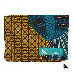 Multipurpose wallet African wax fabric | Madibashop