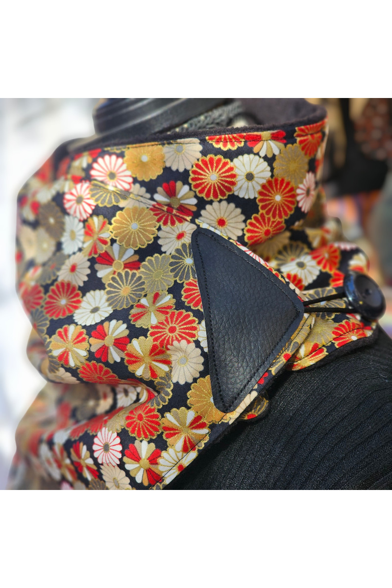 Col polaire en tissu japonais fait main | Madibashop Barcelona