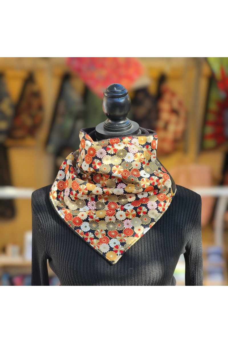Col polaire en tissu japonais fait main | Madibashop Barcelona