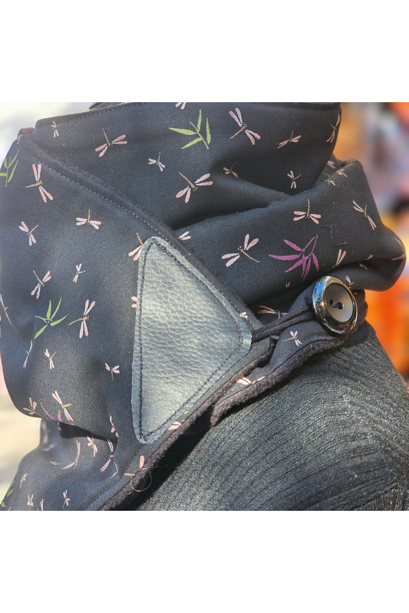 Col polaire en tissu japonais fait main | Madibashop Barcelona