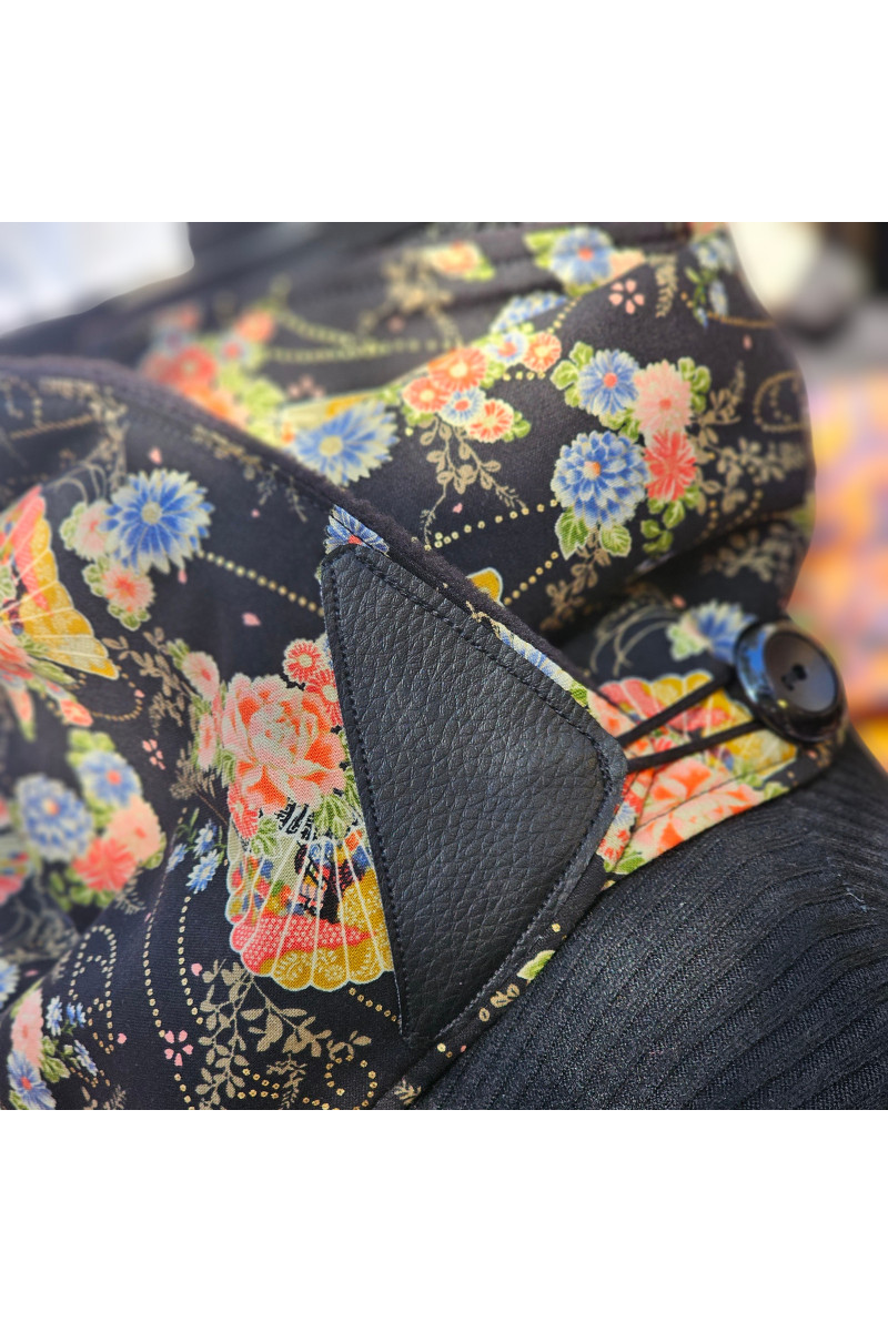 Col polaire en tissu japonais fait main | Madibashop Barcelona