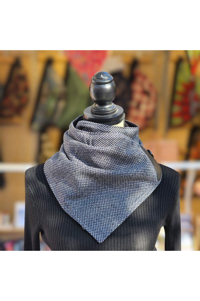 Col polaire en tissu japonais fait main | Madibashop Barcelona