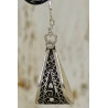Silver Berber earrings - ethnic triangle